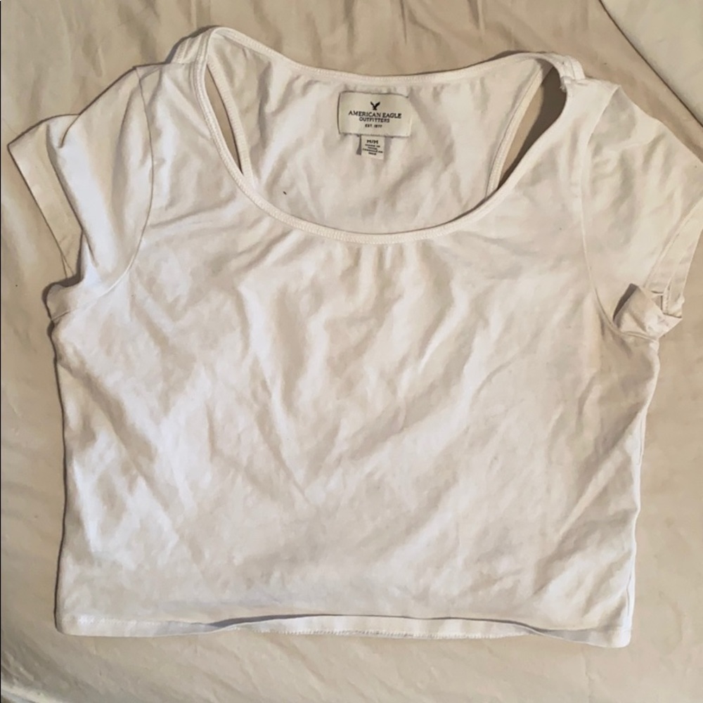 American Eagle White Crop Top
